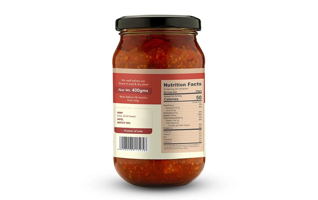 Pursuit Mango Lime Hot Pickle    Glass Jar  400 grams
